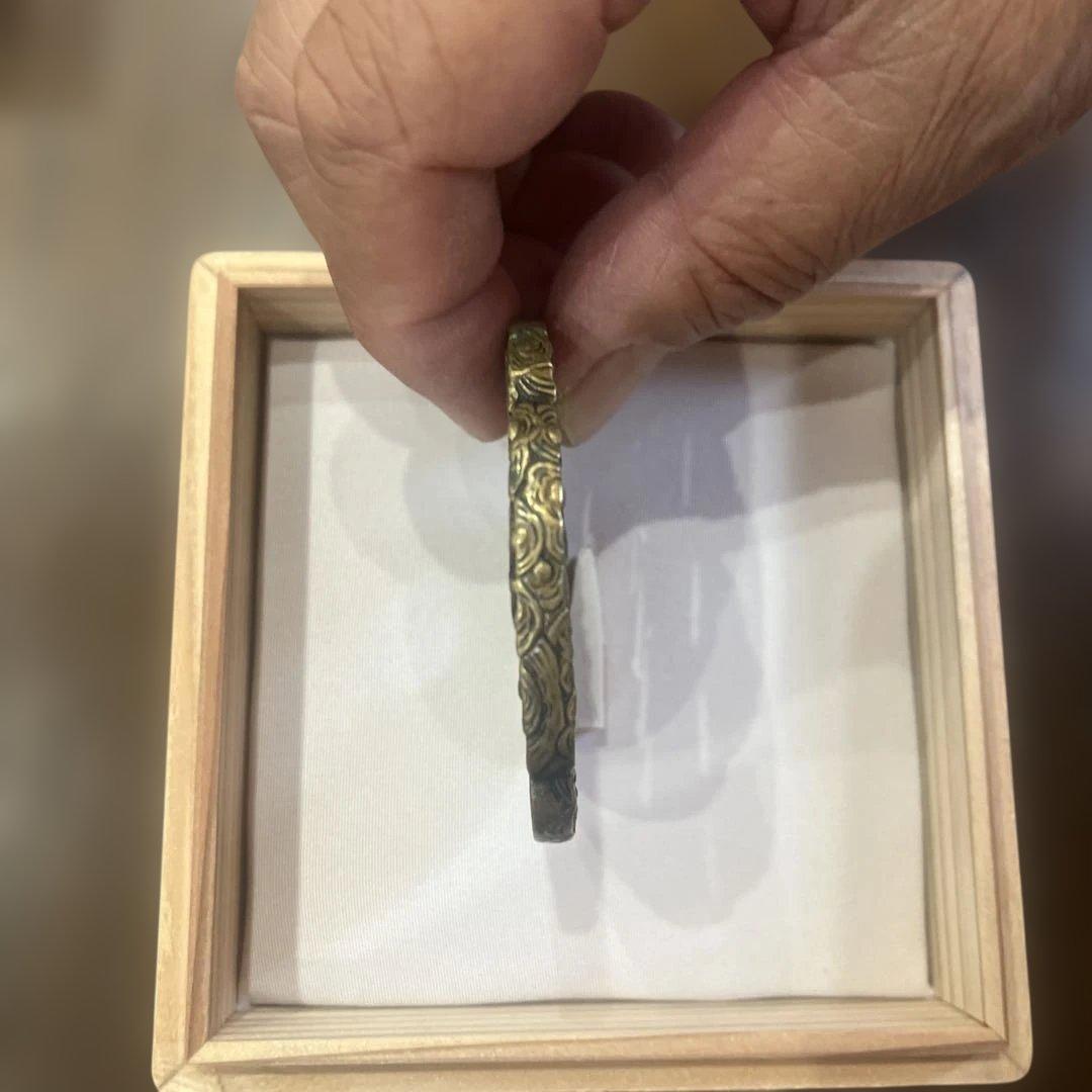 武士彫刻 鉄製刀の鍔2点