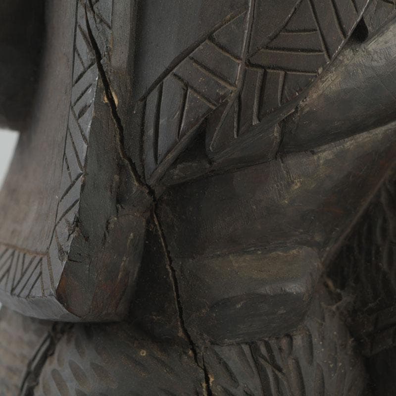 木彫　大黒天像　置物　縁起物　在銘　N　8646A