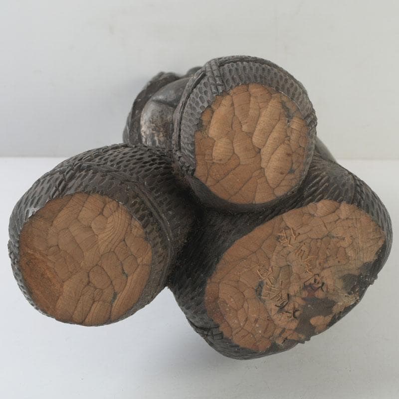 木彫　大黒天像　置物　縁起物　在銘　N　8646A