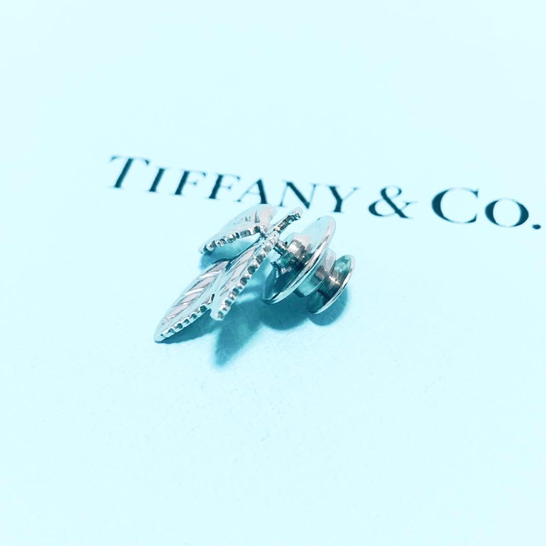 TIFFANY リーフ ピンブローチ シルバー D2412093