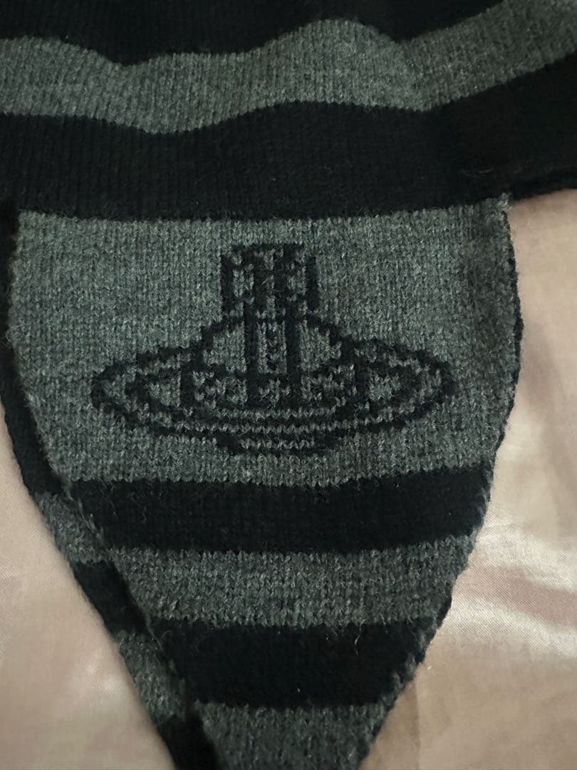 正規品 Vivienne Westwood 耳当て付きニット帽