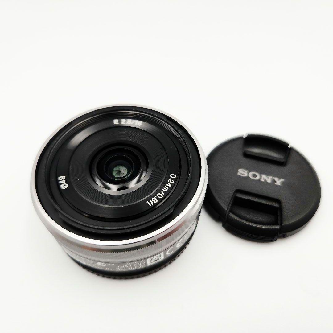 【美品】SONY 単焦点 パンケーキレンズ Eマウント SEL16F28