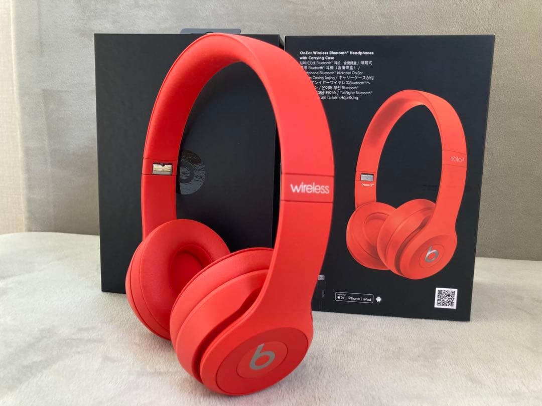 Beats Solo3 ワイヤレスヘッドホン レッド