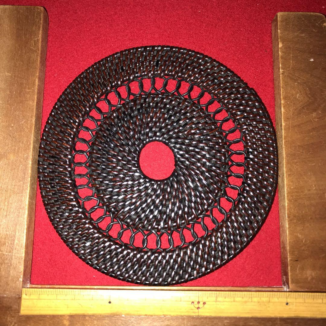 茶道具　藤編釜敷