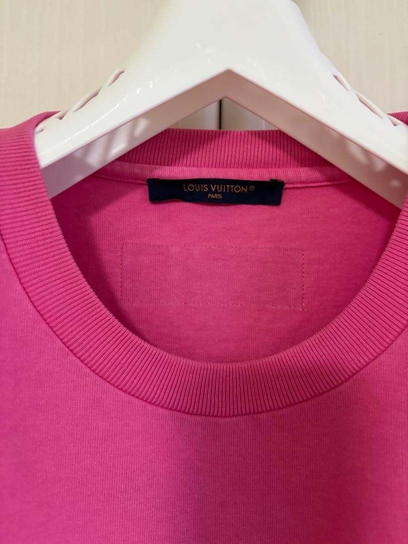本物LOUIS VUITTON ピンクTシャツ