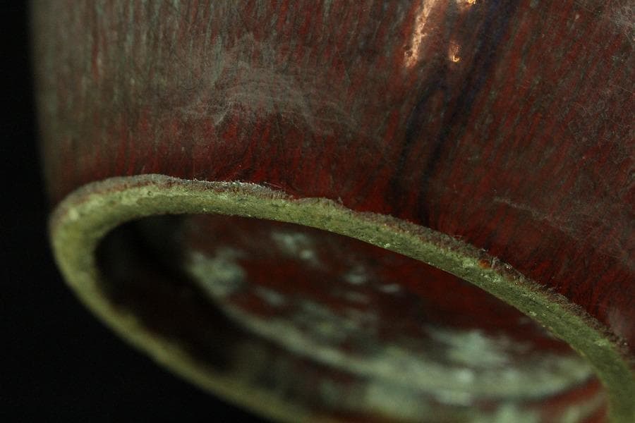 中国美術 窯変釉 壷(K-A354)