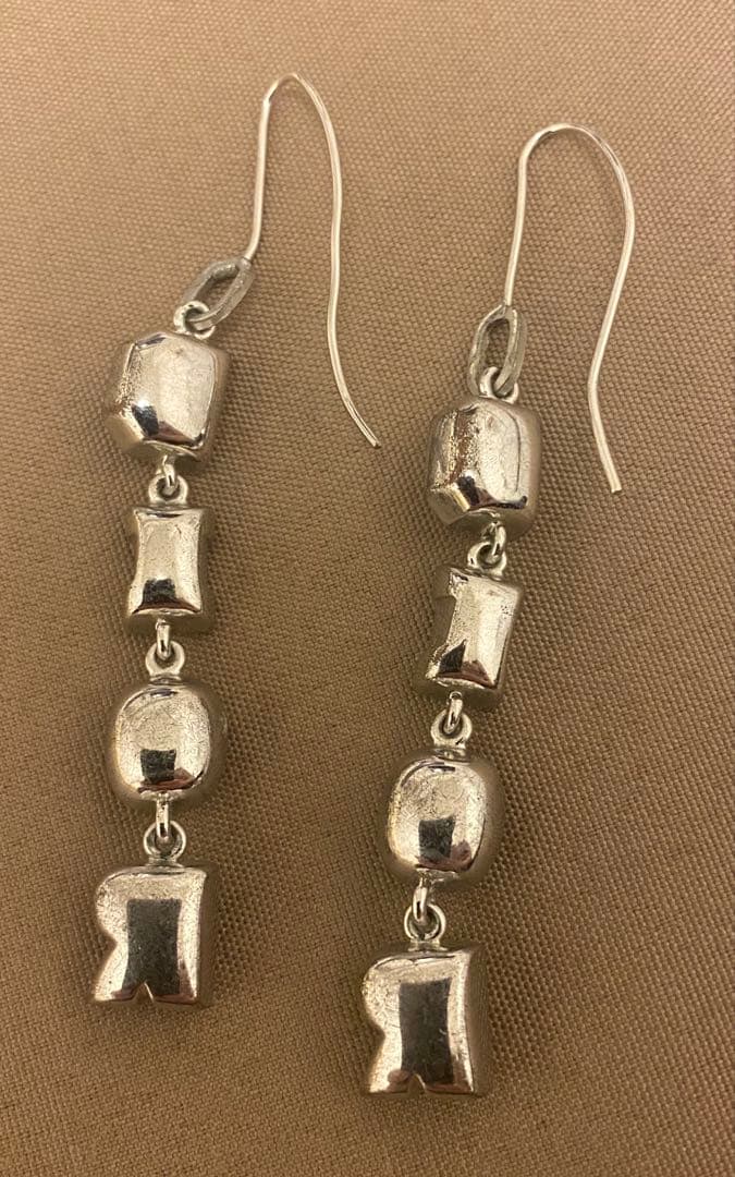 【希少•美品】DIOR ディオール ロゴ ピアス シルバー アクセサリー