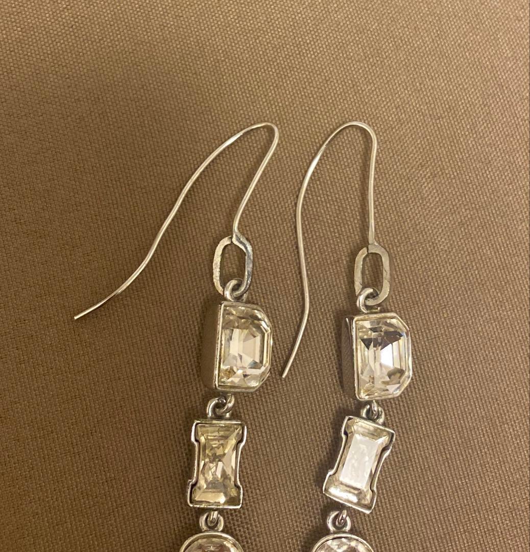 【希少•美品】DIOR ディオール ロゴ ピアス シルバー アクセサリー