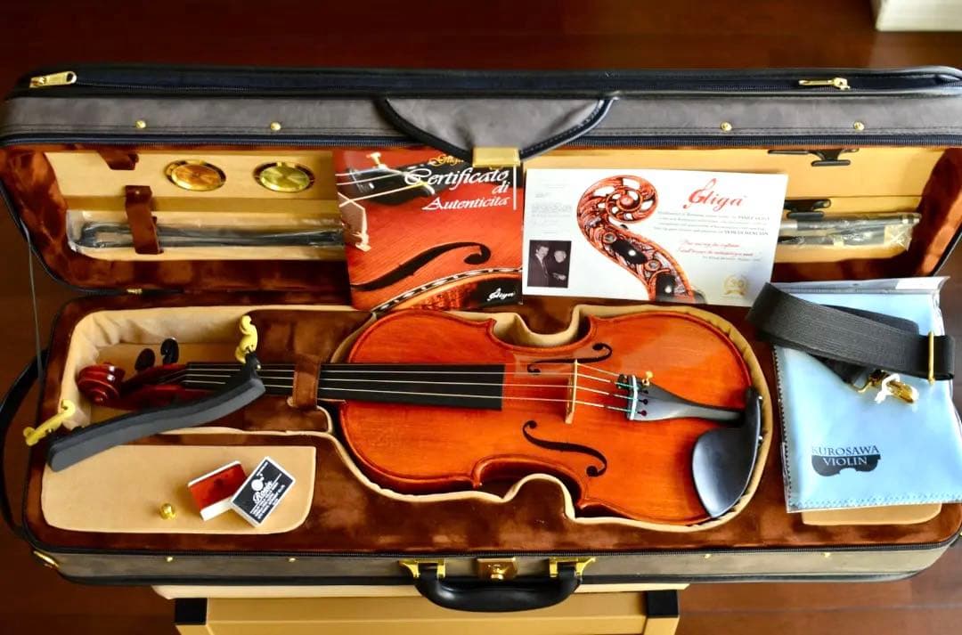 【極虎杢 新品】Gliga Vasile Maestro バイオリン 4/4