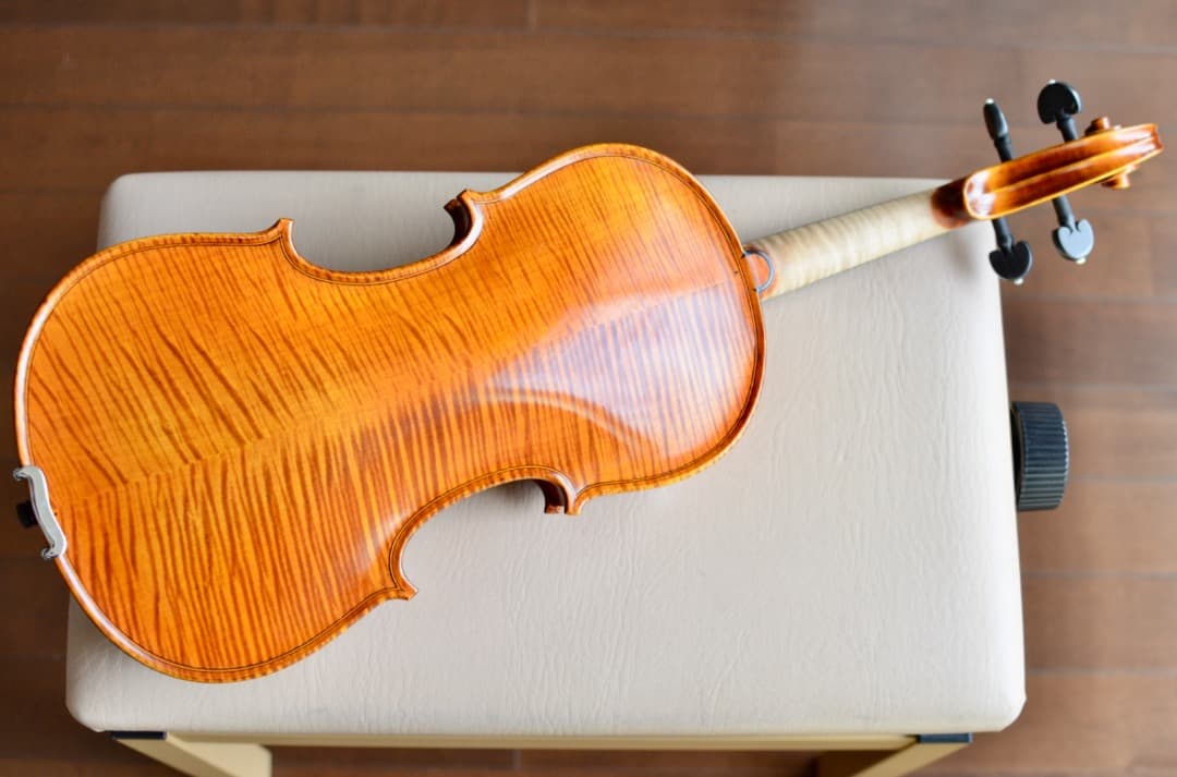 【極虎杢 新品】Gliga Vasile Maestro バイオリン 4/4