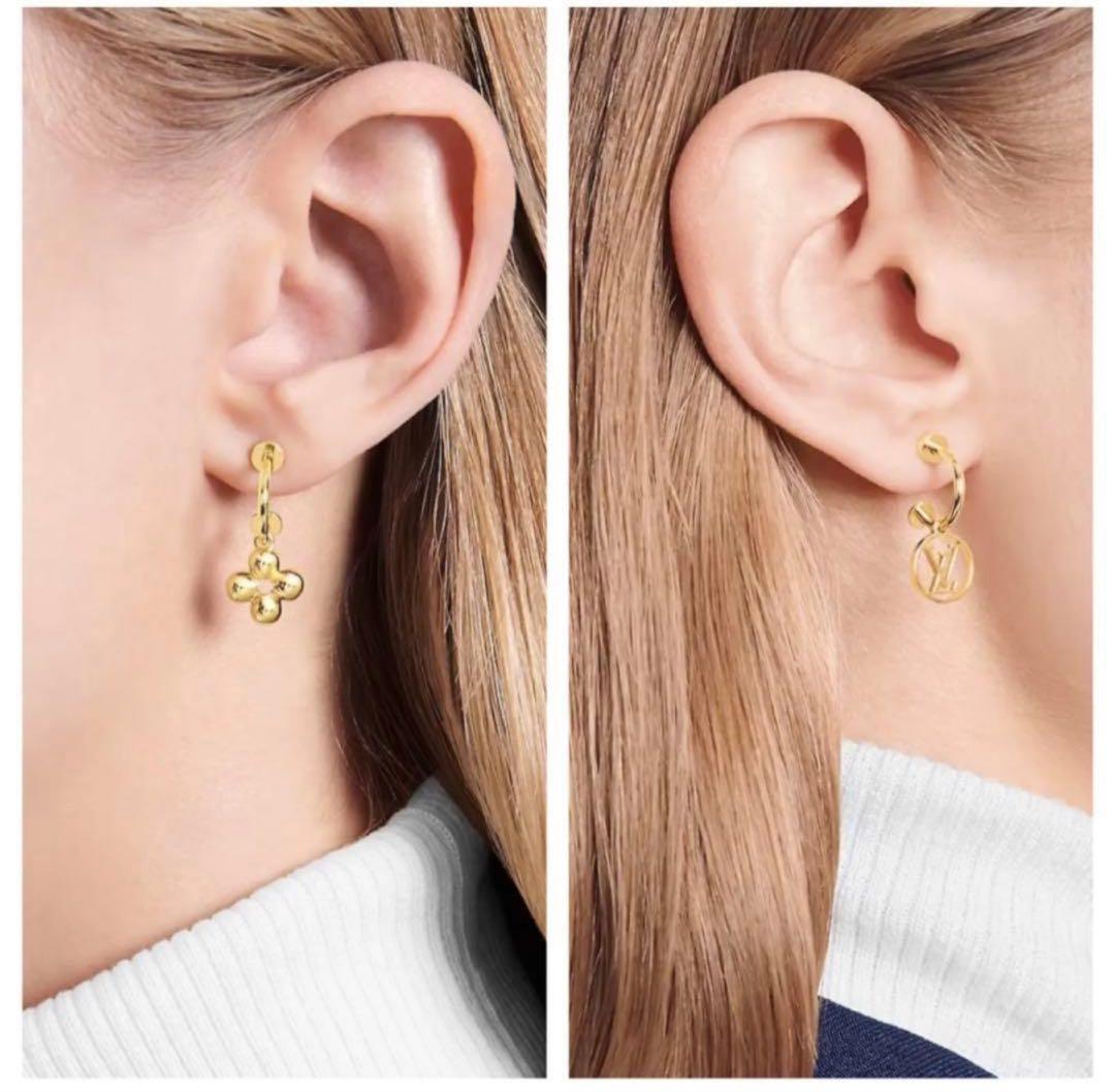 ルイヴィトン　ピアスブックルドレイユ　ブルーミング LV フラワー