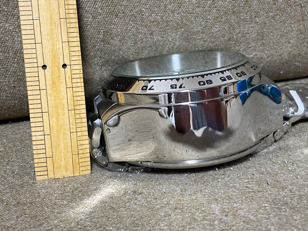 【レア！】musk 腕時計型置き時計　大きい腕時計　動作確認済み　アラーム