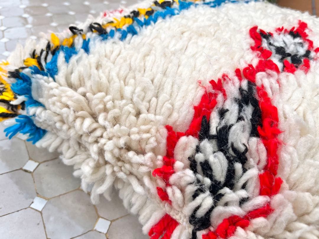 モロッコ　アジラル　クッションカバー　プフ　ラグ 172 2点