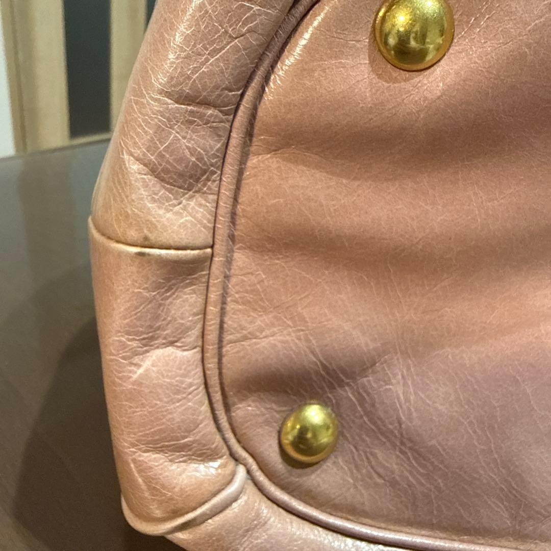 miu miu ピンク ハンドバッグ