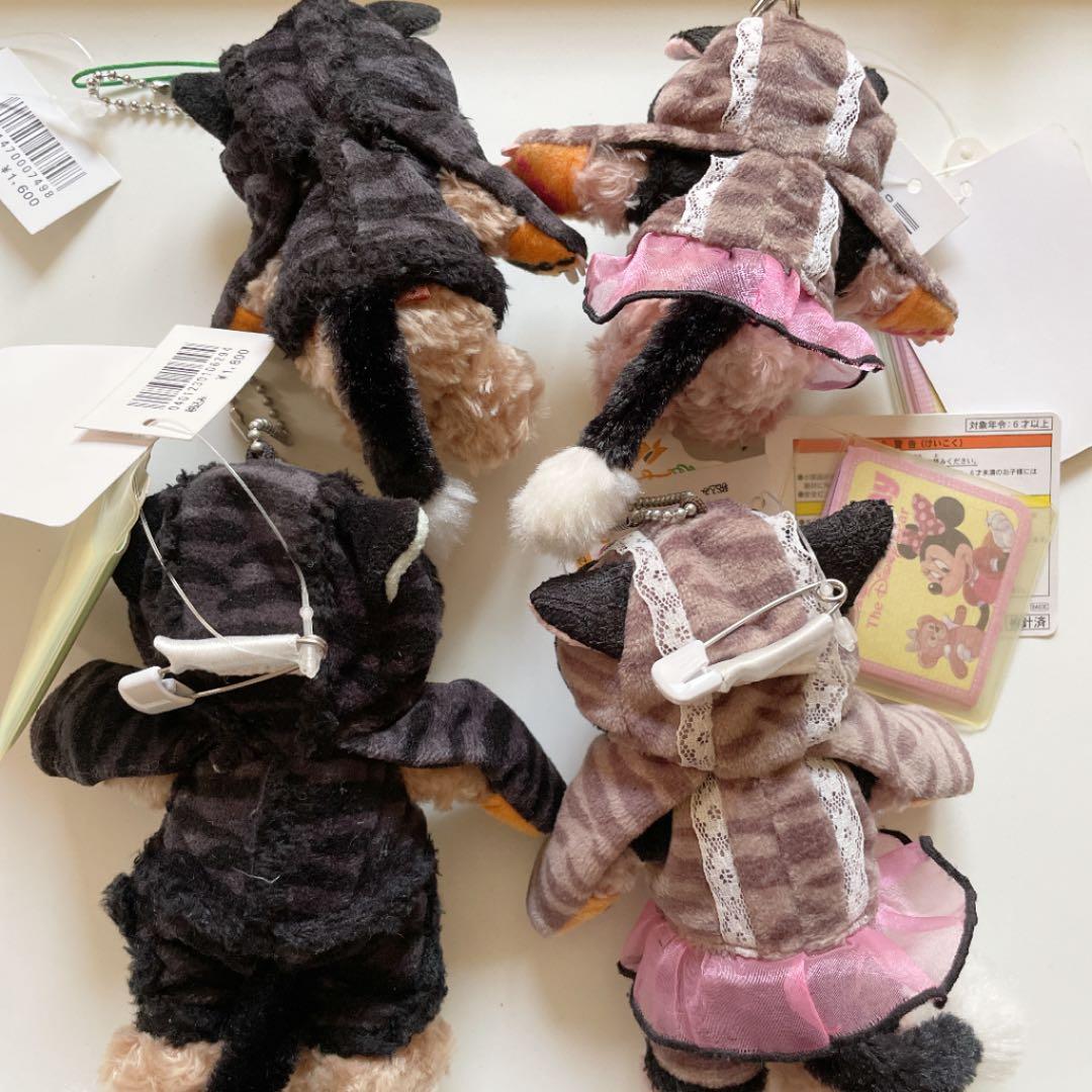 ディズニー　ハロウィン　ダッフィー シェリーメイ ぬいぐるみバッジ　ストラップ