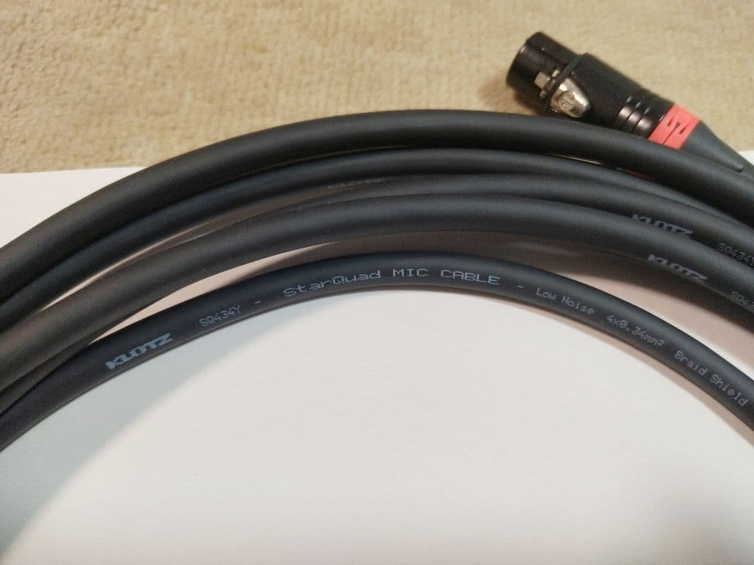 KLOTZ クロッツ SQ434Y.A ハイエンド 4芯スターカッド マイク5m