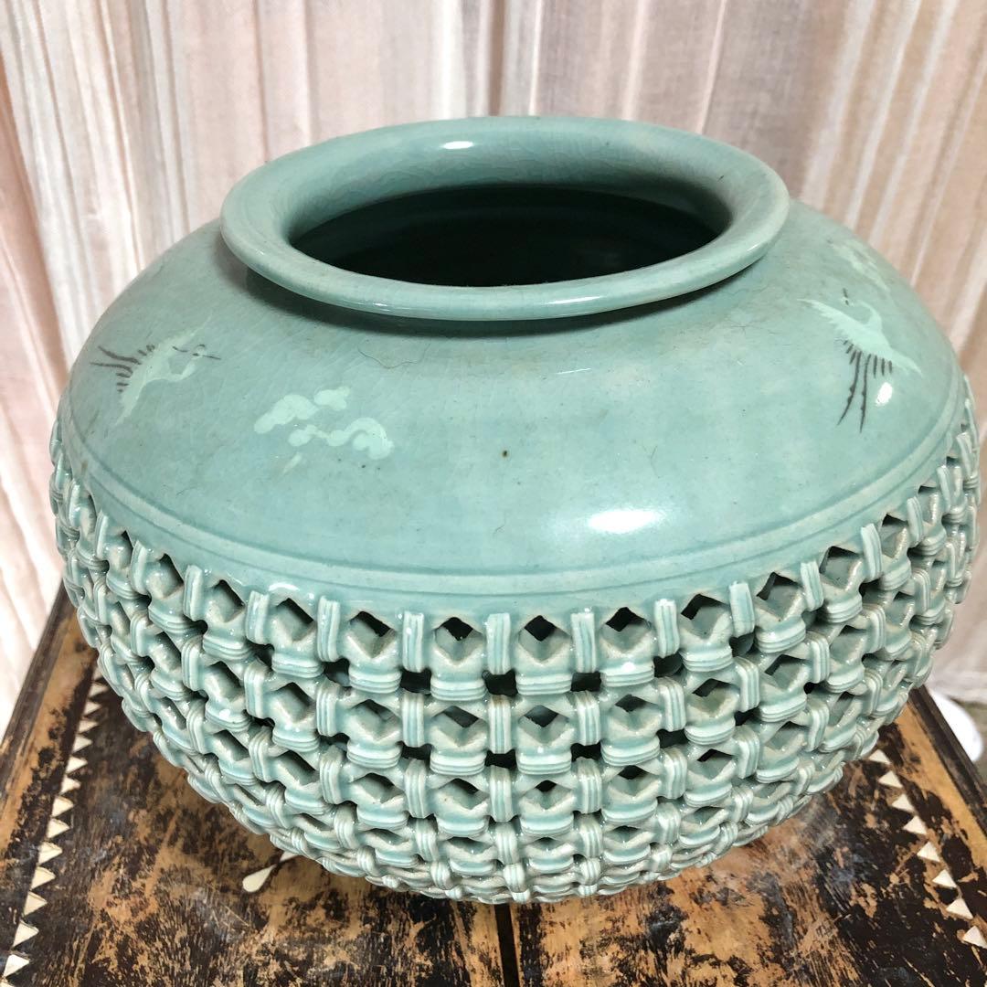 朝鮮青磁　花瓶