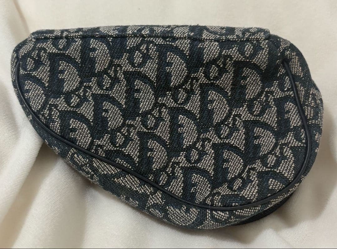 ディオール Dior コスメポーチ トロッター モノグラム ネイビー