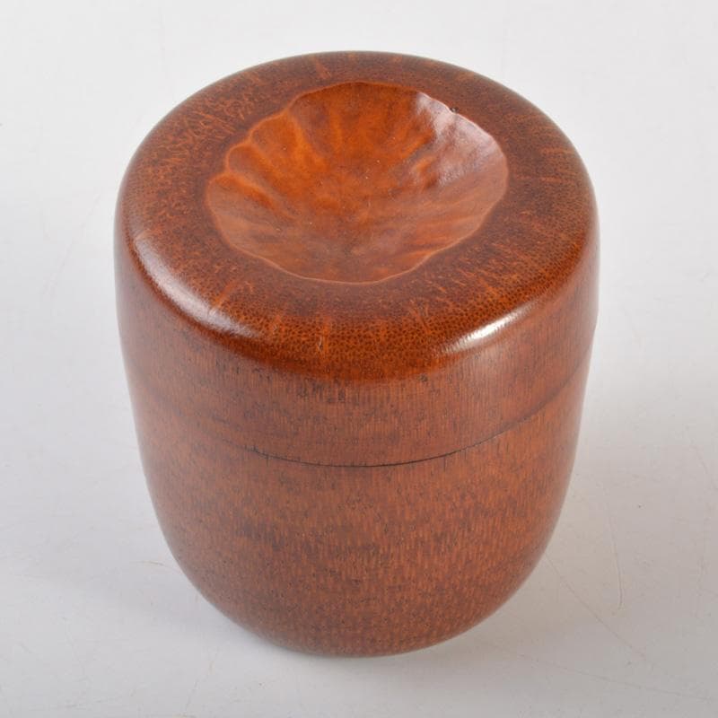 茶道具　中村宗悦作　竹中棗　銘「清風」　大徳寺 紫野 小田雪窓極め箱　V6397