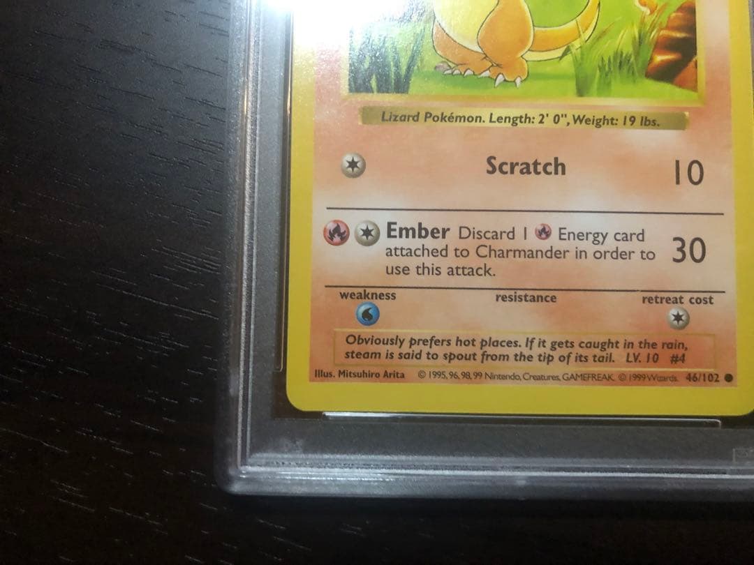 【PSA9】旧裏　ヒトカゲ　Charmander　英語版　ポケモンカードゲーム