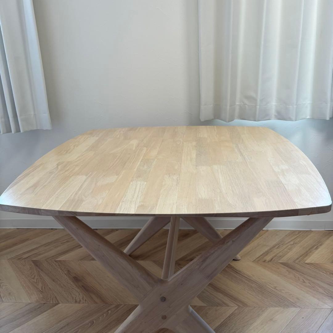 ニトリ リビングダイニングテーブル(リラックスワイド90 WHウォッシュ)