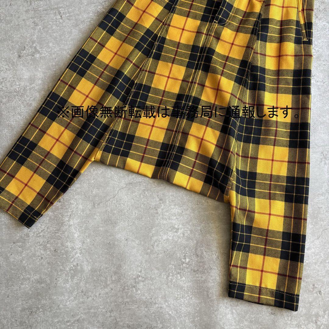 2010AW コムデギャルソン コムコム チェック サルエル パンツ/サイズS