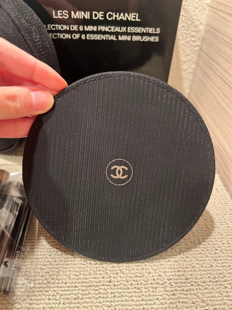 【限定品】CHANEL シャネル ポーチ ミラー ブラシセット シャネルコットン