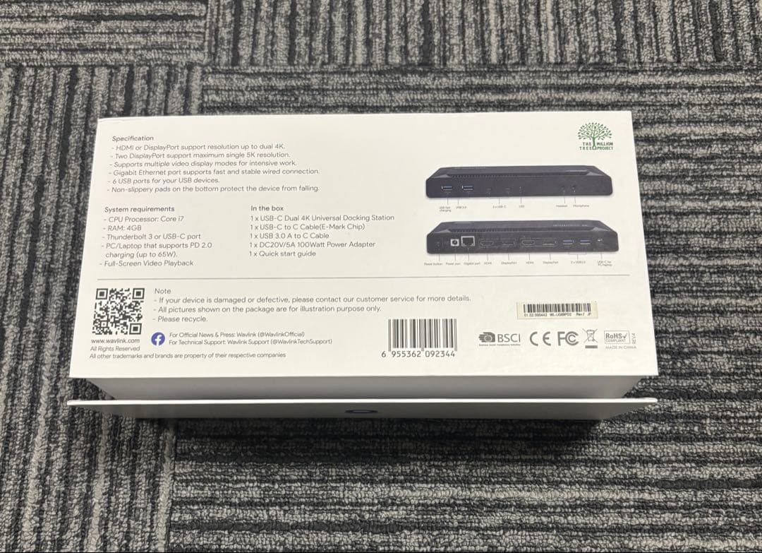 その他 Wavlink 4K Docking Station WL-UG69PD2