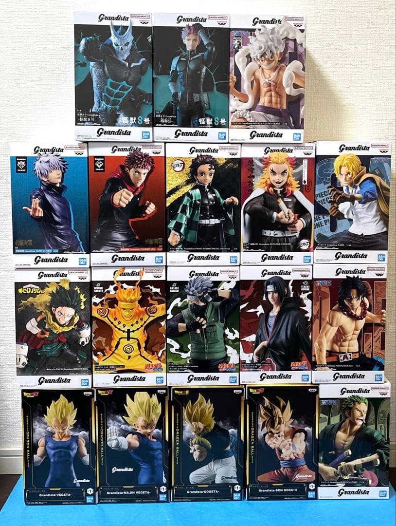 grandista 18体セット　ドラゴンボール　ワンピース　呪術廻戦　ヒロアカ