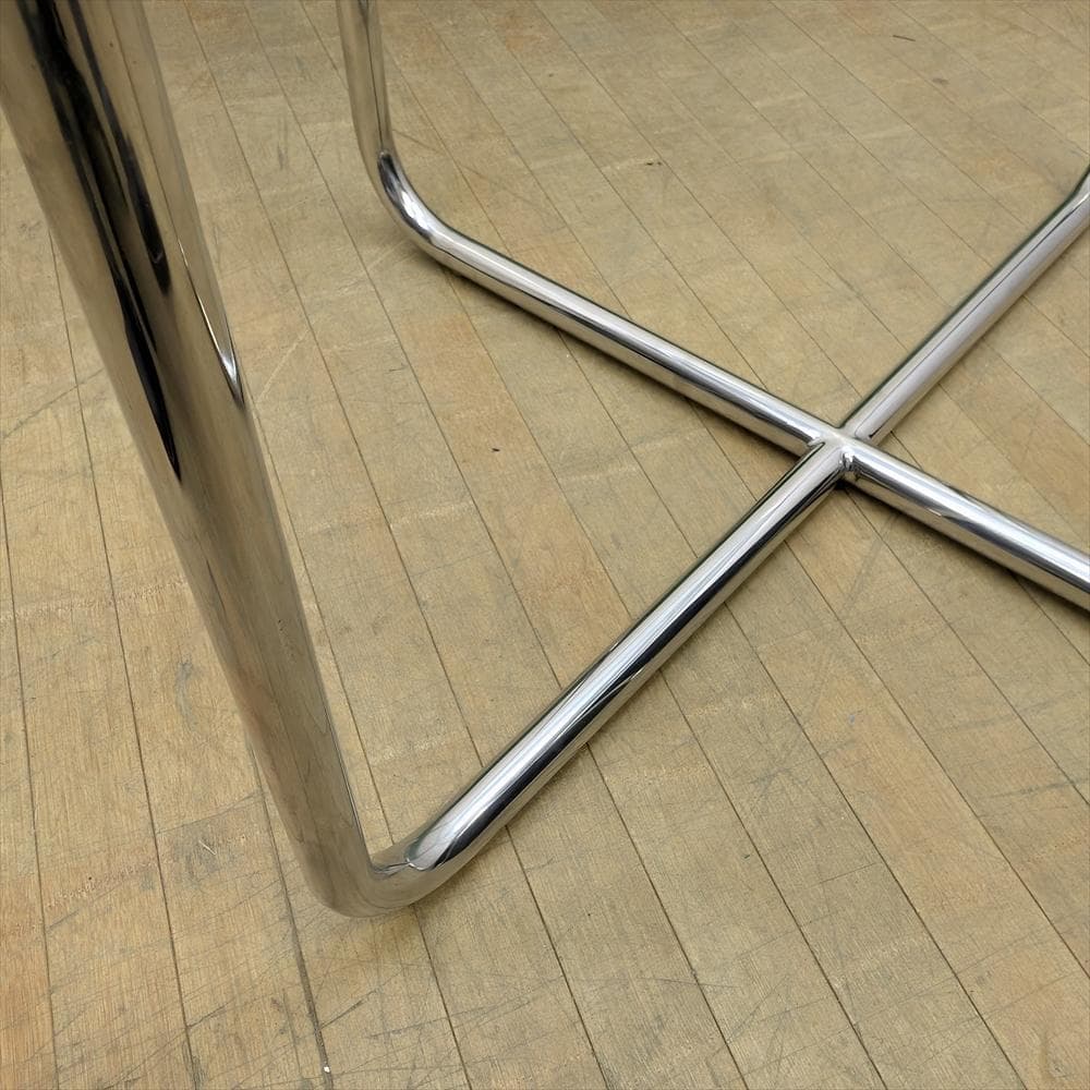 美品　デザイナーズ　カフェテーブル　ガラステーブル　サイドテーブル　リプロダクト