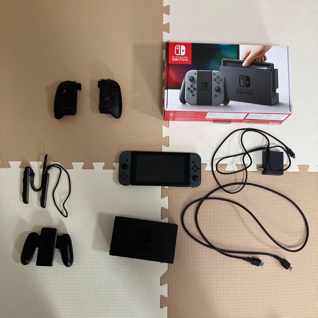 Nintendo Switch 本体 グレー 付属品＋SDカード他セット
