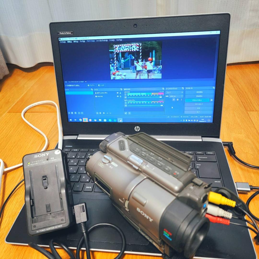 【動作確認済】SONY Hi8 高画質 ビデオカメラ CCD-TR1 セット