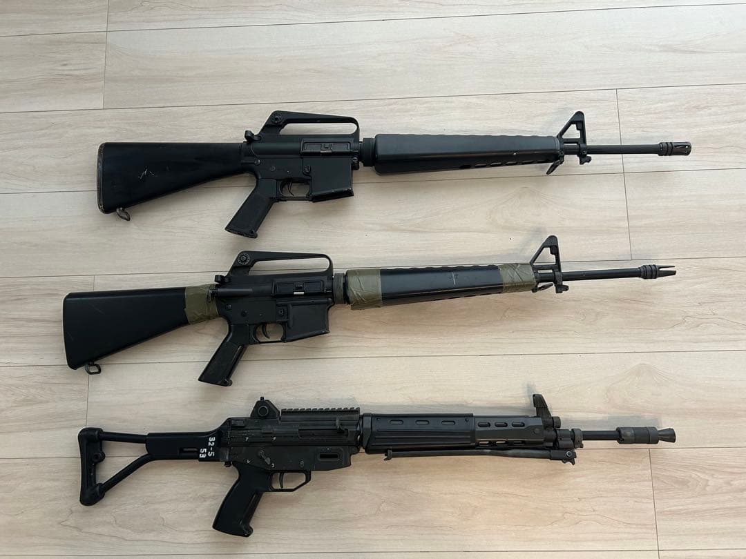 東京マルイ　ジャンク品　フルメタル m16vn、m16a1 、89式 3丁セット