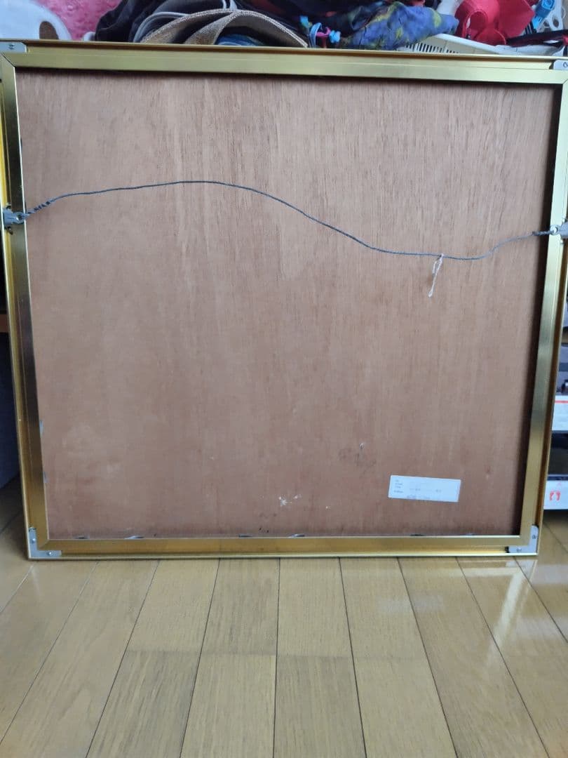 真作ヒロ・ヤマガタフォーシティー東京　相撲 シルクスクリーン ゴールドフレーム