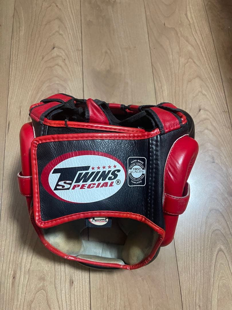 TWINS SPECIAL ヘッドギア レッド/ブラック　Lサイズ