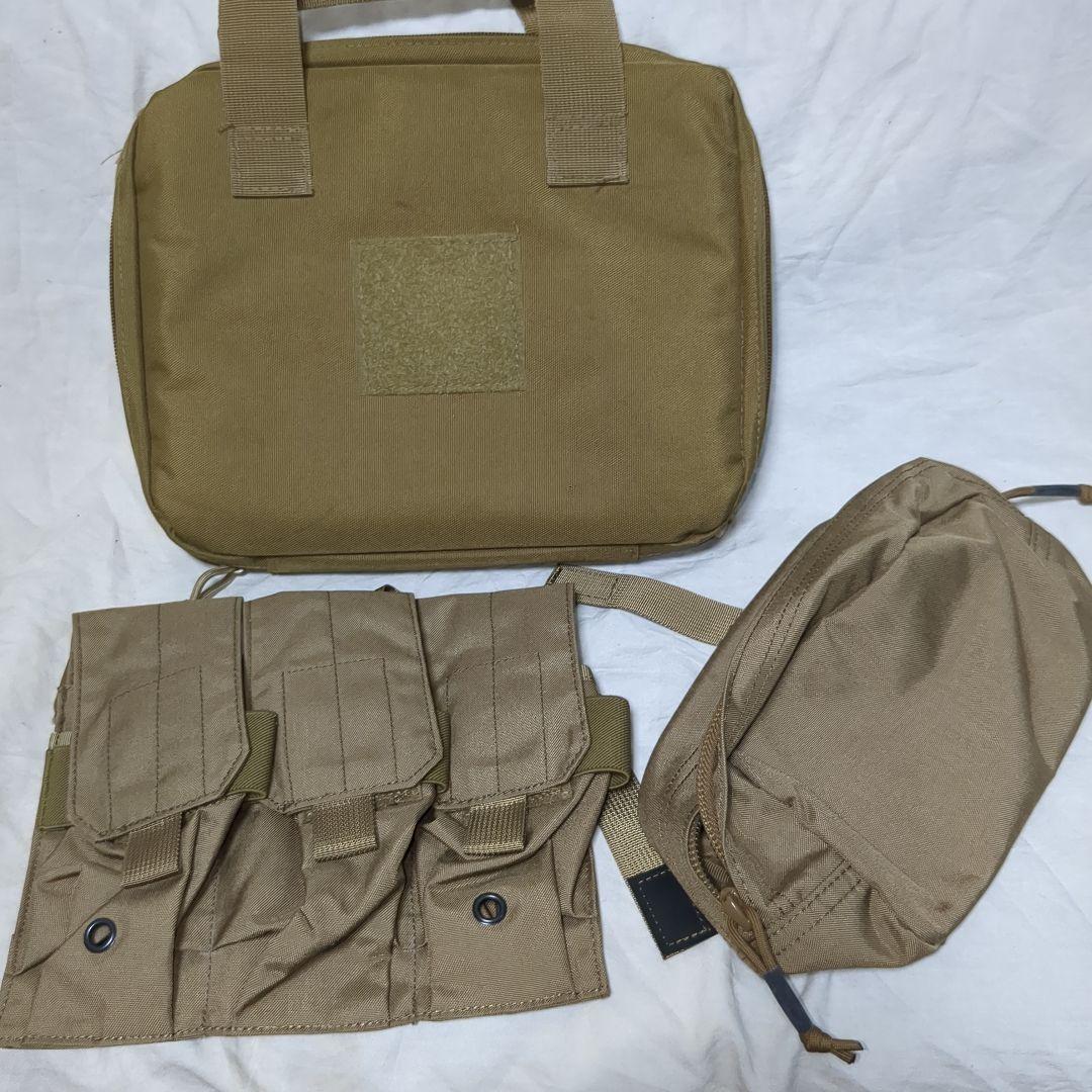 エマーソンギア　プレートキャリア　ショルダーアーマー　ベルト一式セット　コヨーテ