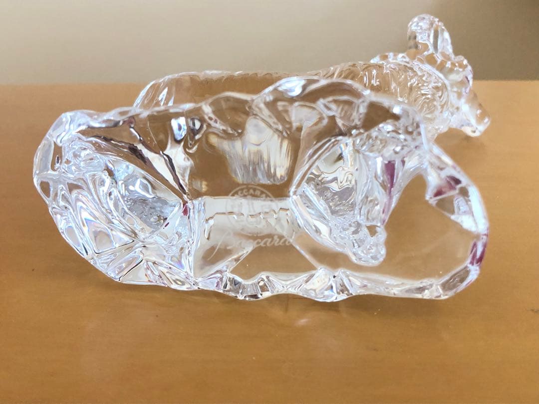 バカラ　baccarat 干支　羊　ガラス　置物　ゾディアック　美品