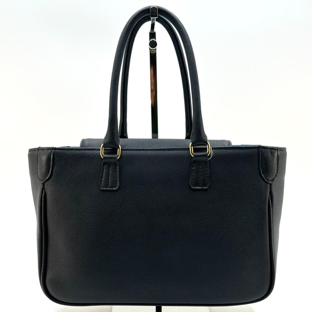 A.D.M.J. スワロフスキー ビジュー ハンドバッグ トートバッグ ブラック