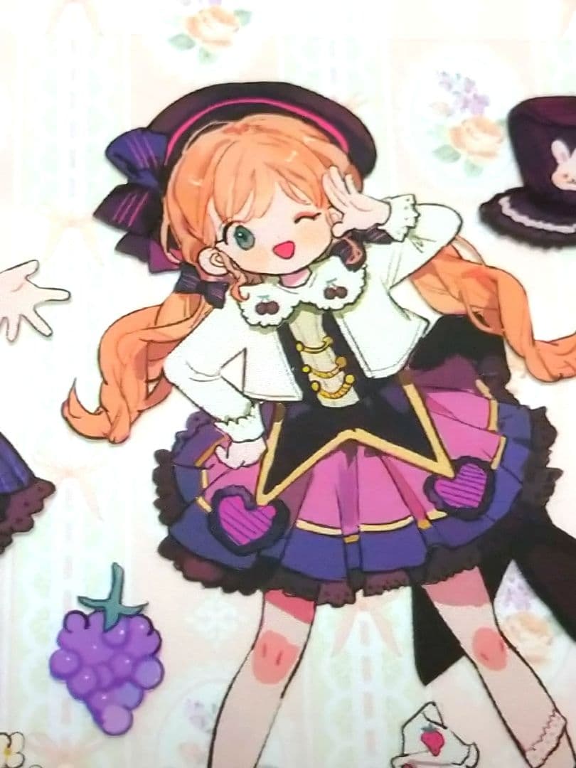 のこり２✩再販✩J472＃彩色衣橱(PET)普通小狗切り売り海外人物マステ女の子