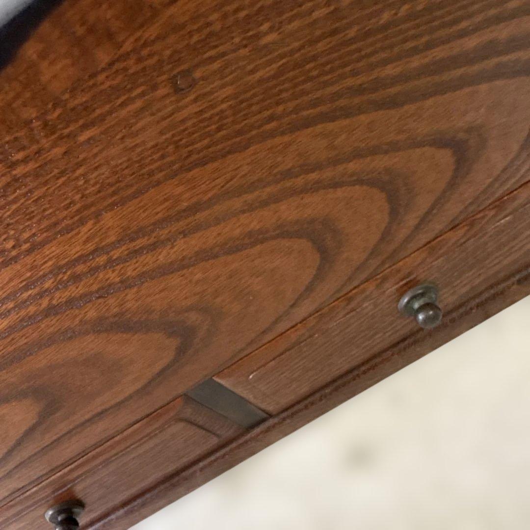 コンパクトな長火鉢　上品　煎茶用　ミニ　灰付き　素敵な木の雰囲気茶道具　状態良い