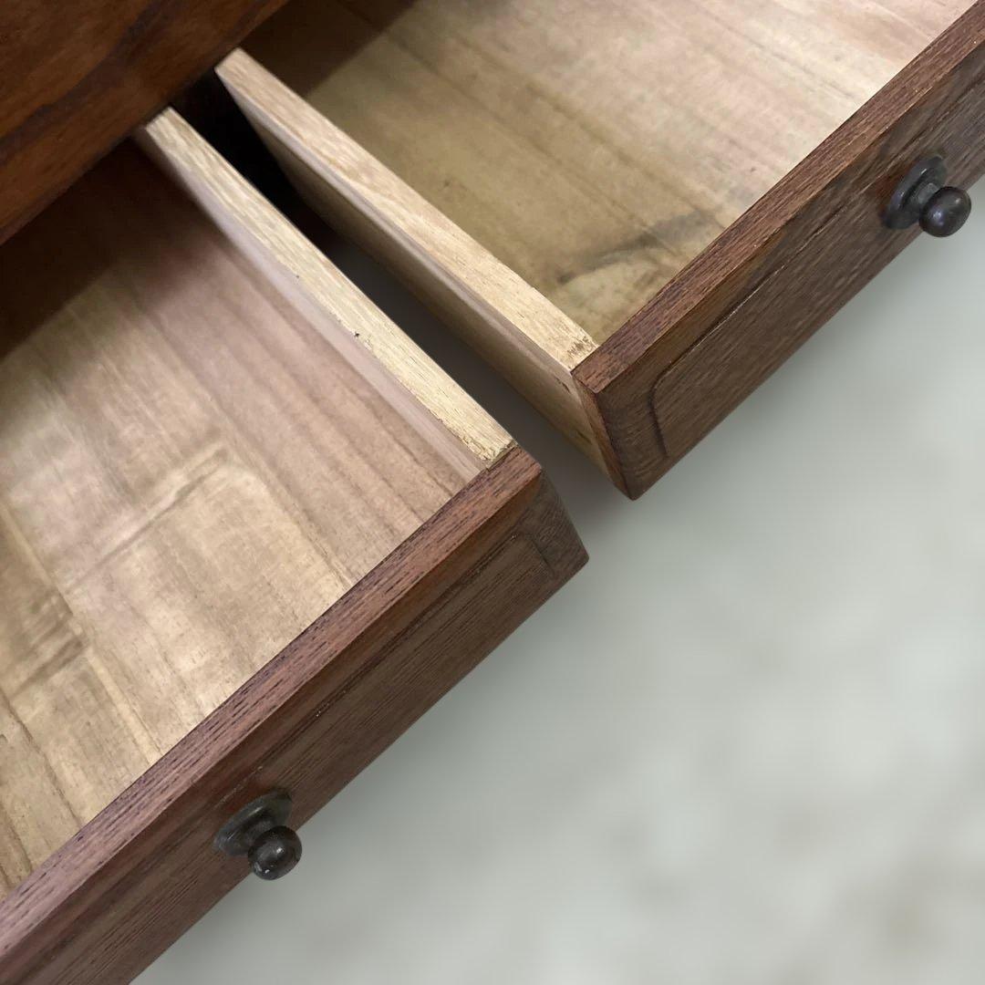 コンパクトな長火鉢　上品　煎茶用　ミニ　灰付き　素敵な木の雰囲気茶道具　状態良い