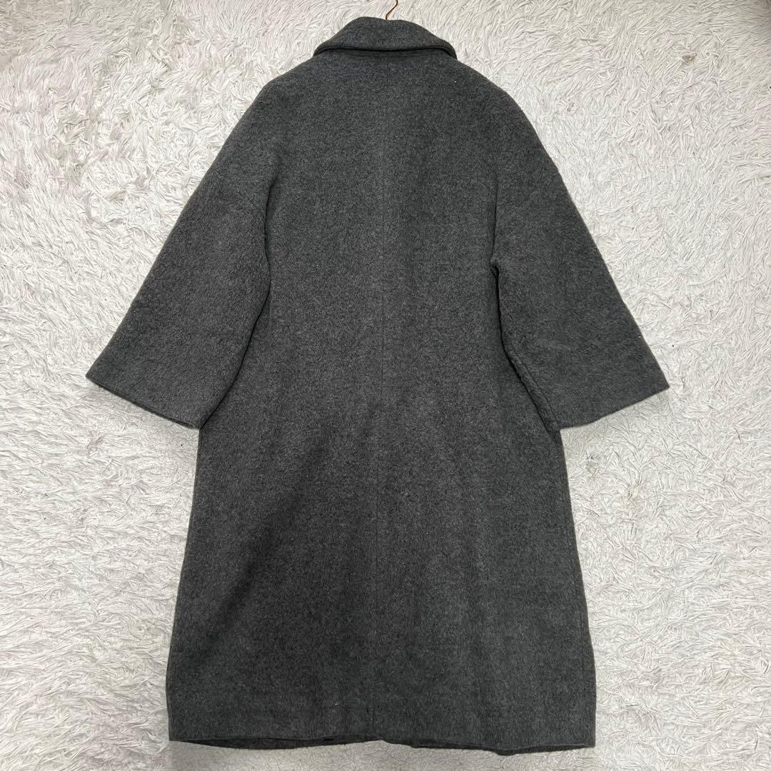 近年 マックスマーラ シャギーロングチェスターコート オーバーサイズ XL相当