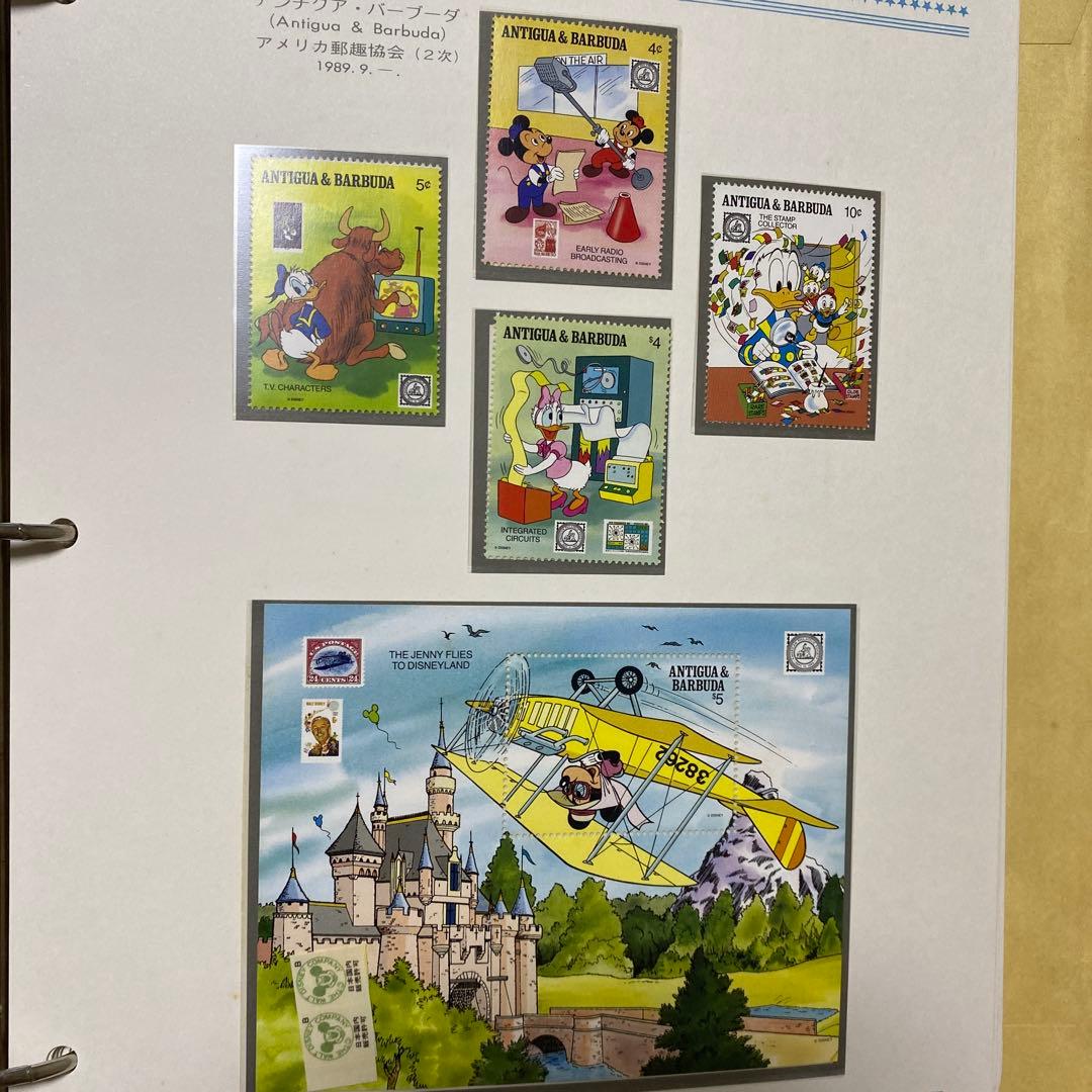 専用　　郵趣サービス社　1989〜1991年ディズニー切手コレクション４５ページ