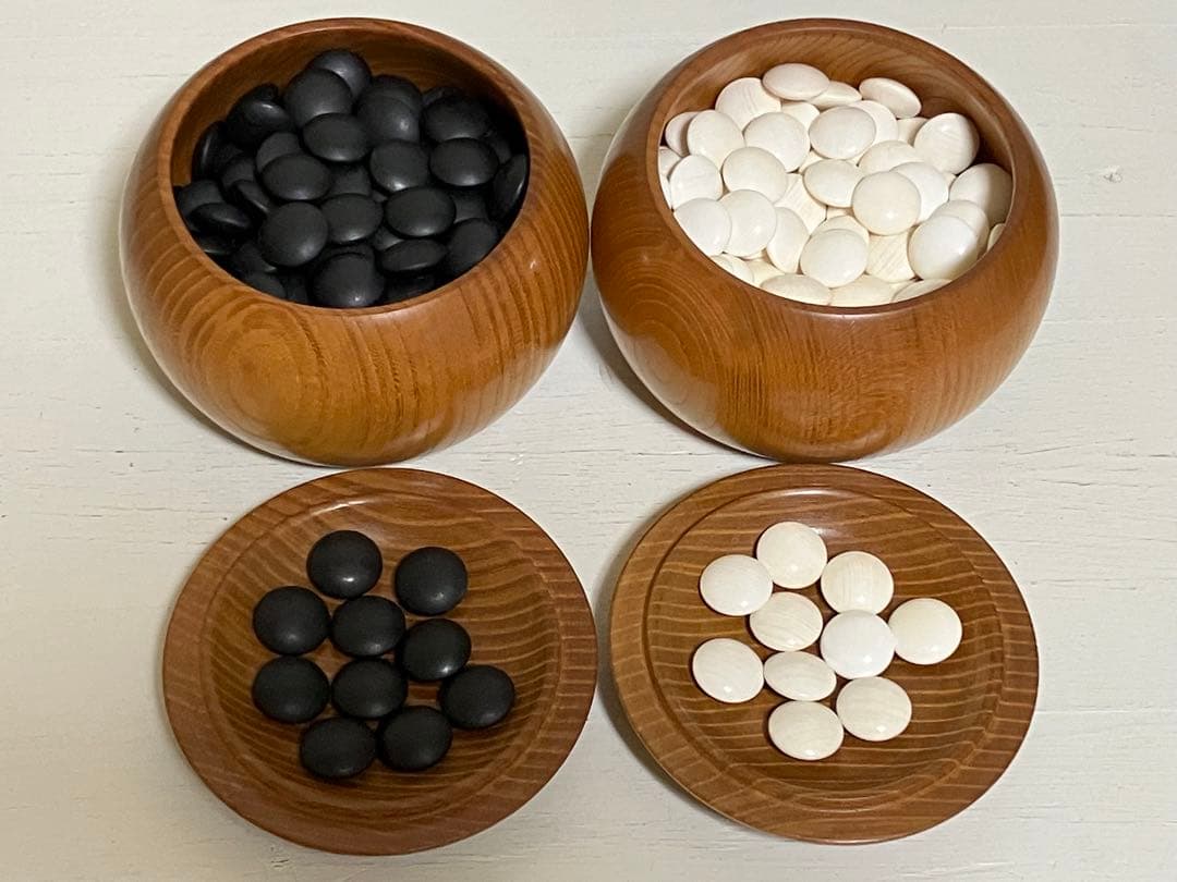 囲碁 碁石 中古品 桐箱