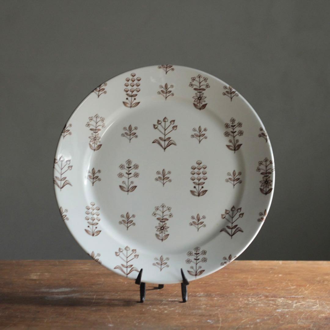 アラビア タペストリー プレート 大皿 古道具 アンティーク メインディッシュに