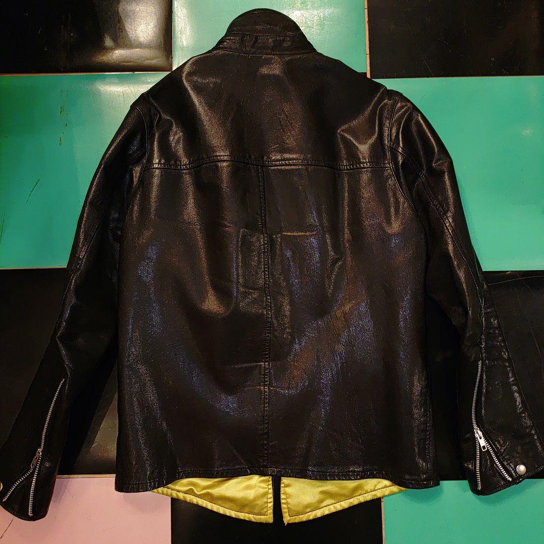 PERMANENT SLIDER ブラックレザージャケット RALEIGH