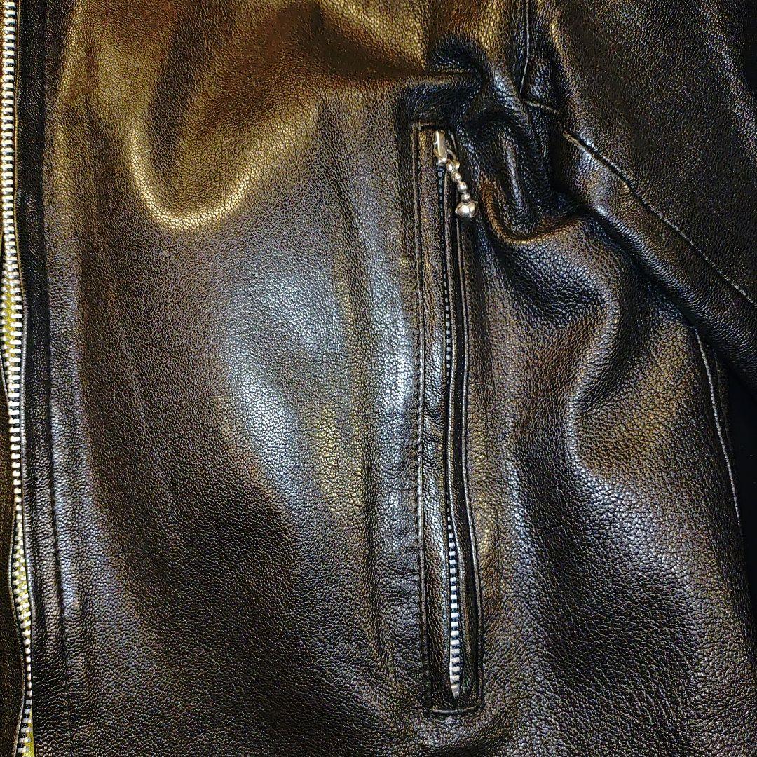 PERMANENT SLIDER ブラックレザージャケット RALEIGH