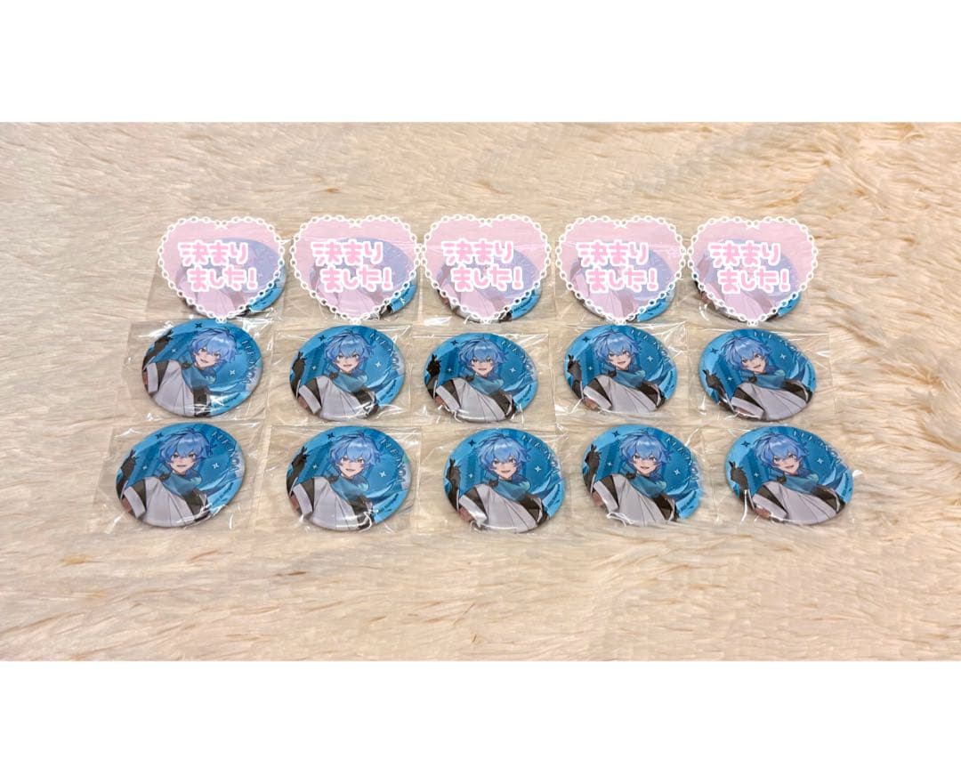 日常組　ニデック京都タワーコラボ　クロノアさん　缶バッチまとめ売り