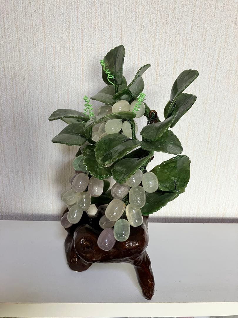 天然アメジスト　「豊作葡萄」　証明書付き