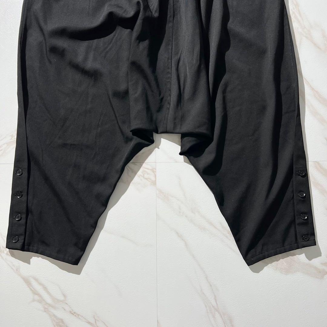 極美品⭐️ヨウジヤマモトプールオム ウールギャバジン サルエルパンツ ブラック